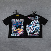 Retro Racing Car Double‑Sided Graphic Print Crew Neck Streetwear T‑Shirt