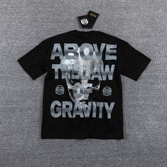 I Move With The Gravity Portrait Double‑Sided Graphic Print Crew Neck Streetwear T‑Shirt