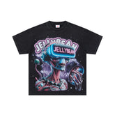 Jellybean Alien VR Graphic Tee | Black Space Print