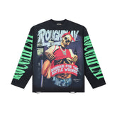 Vintage Skeleton Graphic Long Sleeve T-Shirt