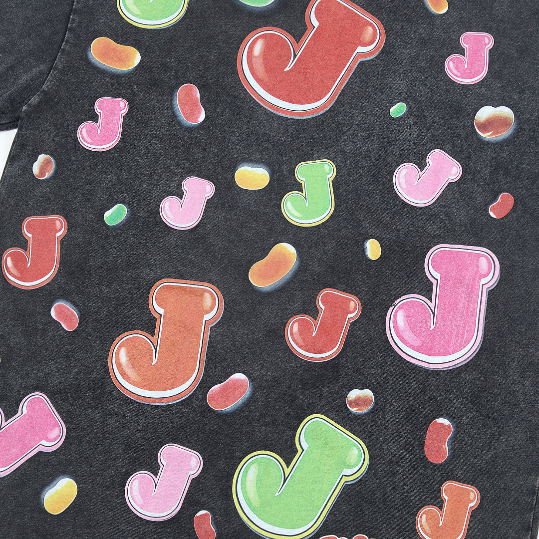Jellybean Mad Scientist Graphic Tee | Black Double-Sided Print