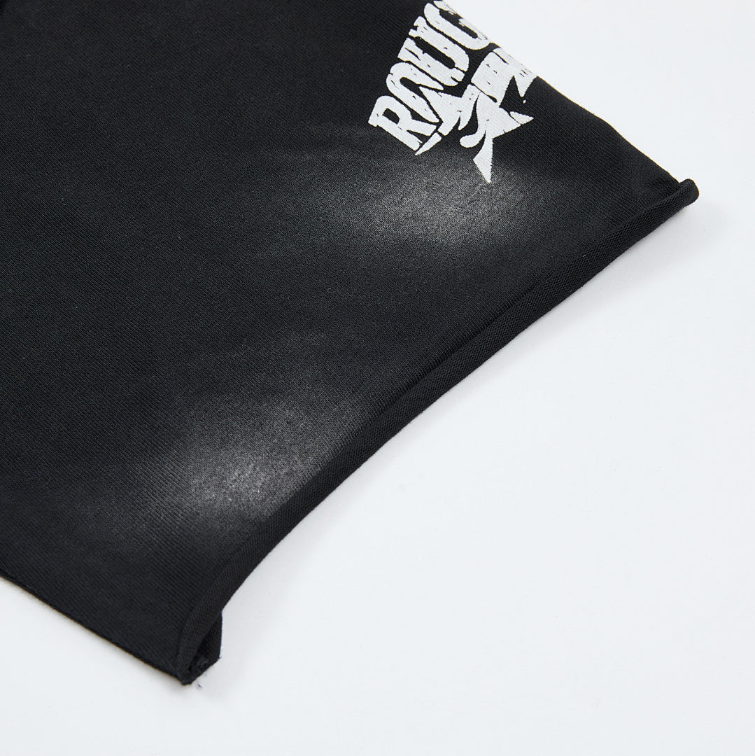 Rough Club Skeleton Car Graphic T-Shirt