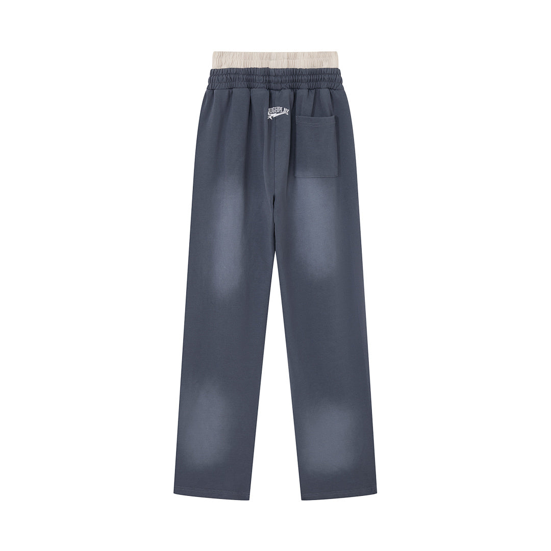 ROUG HPLAY Side Stripe Wide Leg Sweatpants